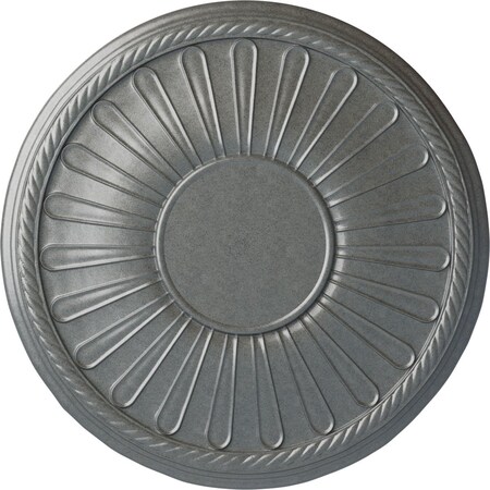 Leandros Ceiling Medallion (Fits Canopies Up To 6 3/8), Hand-Painted Platinum, 19 7/8OD X 1 1/4P